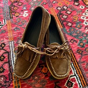 Men’s JCrew Kiltie English Suede Slippers, size 9